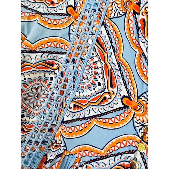 Crown & Ivy Dress Baby Doll Long Sleeve Mini Size Small Y2K Boho Dopamine - Picture 4 of 4